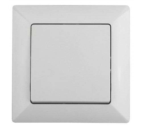 Переключатель  Solo 4-108-01 одноклавишный промежуточный, 10А-250В, IP20, СУ, белый   Б0053617  Intro