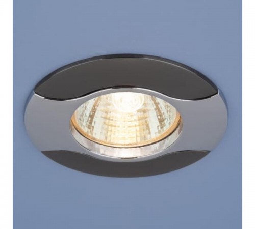 Светильник точечный встраиваемый 7006 MR16 CH/BK хром/черный  a039561  Elektrostandard