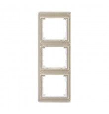 Рамка для вертикальной установки, 3 поста; акриловое стекло; золотая бронза; SL500  SL583GB  Jung