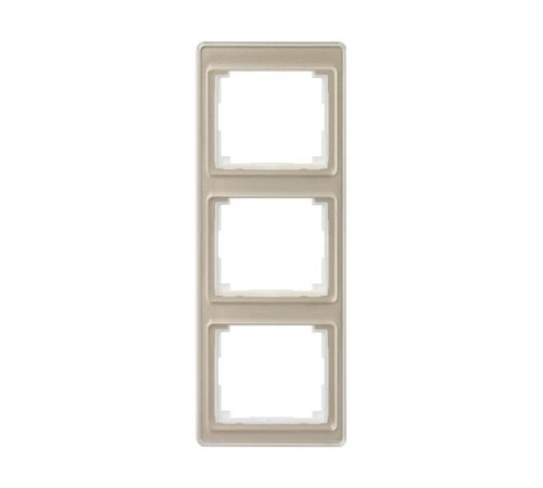 Рамка для вертикальной установки, 3 поста; акриловое стекло; золотая бронза; SL500  SL583GB  Jung