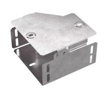 Переходник правый с крышкой Стандарт 150х100х80  PR16.0505  Промрукав