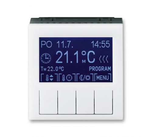 ABB Levit Белый / дымчатый чёрный Терморегулятор универсальный программируемый  3292H-A10301 62  2CHH911031A4062  ABB
