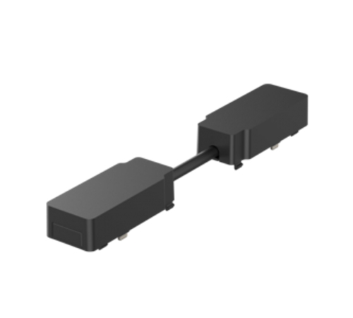 Коннектор питания прямой для соединения шинопроводов магнитной системы Galakti 150x26x15мм чёрный  V4-R7-09.RG23.TRK-0002  VARTON