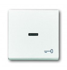 Клавиша для мех. 1-кл.выкл./перекл./кнопки, с символом "КЛЮЧ", серия solo/future, цвет davos/альпийский белый  1751-0-2755   2CKA001751A2755  ABB