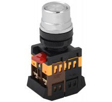 Кнопка ABLF-22 прозрачный d22мм неон/240В 1з+1р   BBT10-ABLF-K08  GENERICA