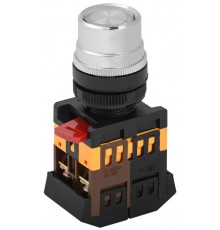 Кнопка ABLF-22 прозрачный d22мм неон/240В 1з+1р   BBT10-ABLF-K08  GENERICA