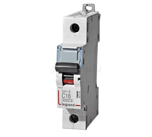 Выключатель автоматический  однополюсный DX3-E 6000 16А C 6кА  407263  Legrand