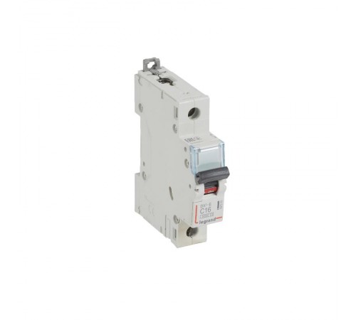 Выключатель автоматический  однополюсный DX3-E 6000 16А C 6кА  407263  Legrand