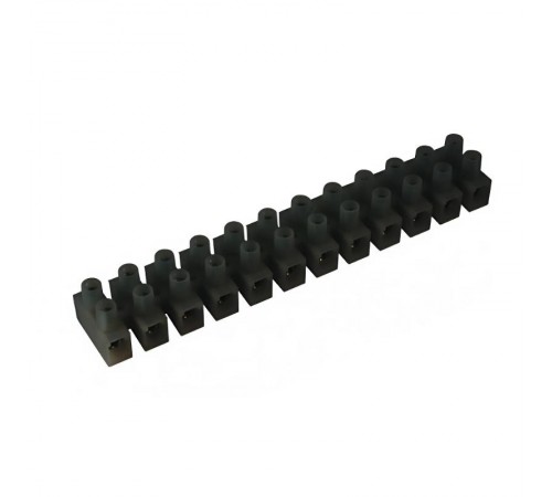 Колодка клеммная полипропилен ЗВИ черный, 2р, 85°С., 450V, 24A, 2,5мм.кв.  43102PL/R  DKC