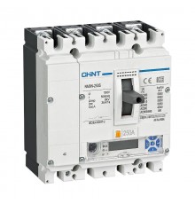 Выключатель автоматический NM8N-250C EM 4P 100А 36кА с электр. расцепителем, LCD (R)  271378  CHINT