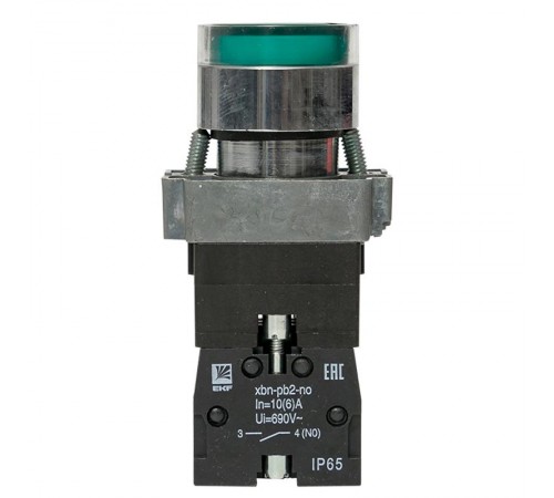 Кнопка BA31 с подстветкой 230В зеленая NO IP65  PROxima  xb2-bw31-230-65  EKF