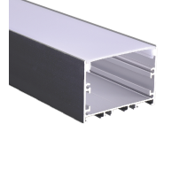 Профиль алюминиевый PAL 5035-BLACK (комплект) накладной 2м анод.   .5058972  Jazzway