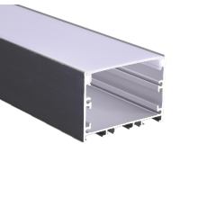 Профиль алюминиевый PAL 5035-BLACK (комплект) накладной 2м анод.   .5058972  Jazzway