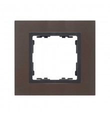 Simon 82 Рамка декоративная, 1 пост, S82 Nature, Металл, свинец-графит  82817-38  Simon