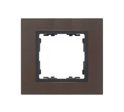 Simon 82 Рамка декоративная, 1 пост, S82 Nature, Металл, свинец-графит  82817-38  Simon