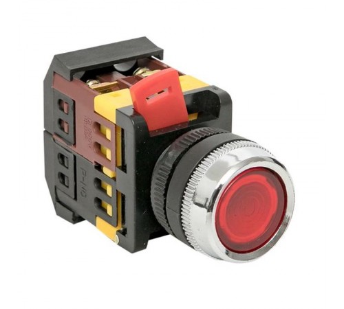 Кнопка ABLFS-22 с подсветкой красный NO+NC 230В EKF PROxima  ablfs-22-r  EKF