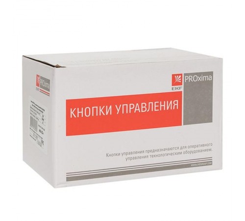 Кнопка ABLFS-22 с подсветкой красный NO+NC 230В EKF PROxima  ablfs-22-r  EKF