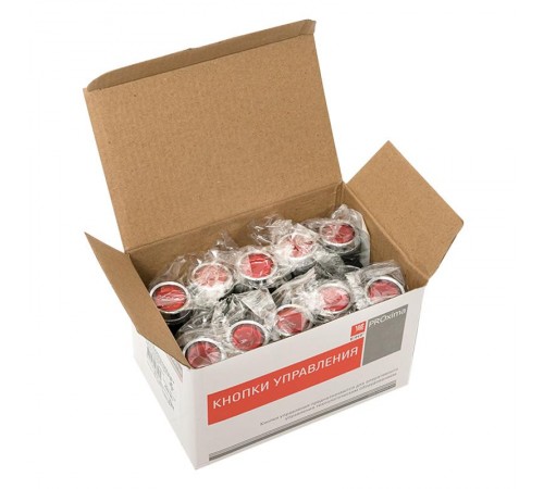 Кнопка ABLFS-22 с подсветкой красный NO+NC 230В EKF PROxima  ablfs-22-r  EKF