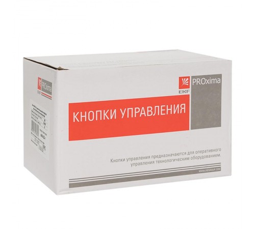Кнопка ABLFS-22 с подсветкой красный NO+NC 230В EKF PROxima  ablfs-22-r  EKF