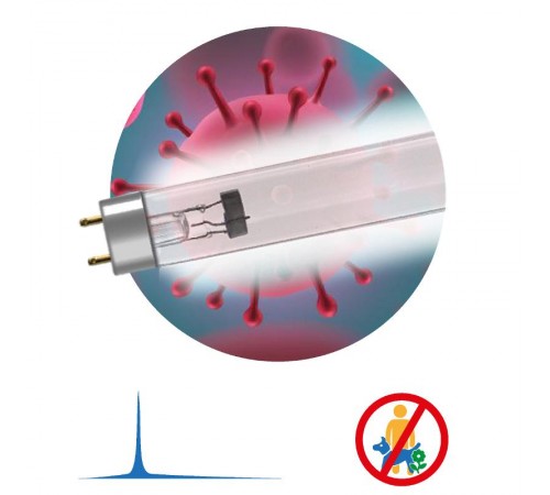 Лампа люминесцентная ультрафиолетовая  UV-С ДБ 30Вт Т8 G13  T8/30W дл волны 253,7 нм без озона  Б0048973  ЭРА