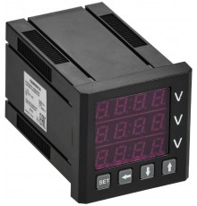 Вольтметр цифровой щитовой трехфазный 48х48мм LED  IDV31-5-3-0-LED-G  GENERICA