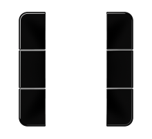 комплект накладок 3гр черный CD503TSASW Jung