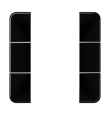 комплект накладок 3гр черный CD503TSASW Jung