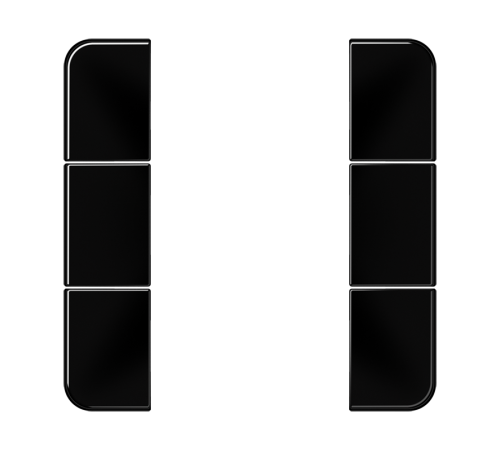 комплект накладок 3гр черный CD503TSASW Jung