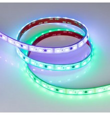 Светодиодная лента герметичная SPI-PS-B60-12mm 12V RGB-PX3-BPT (12 W/m, IP67, 5060, 5m) (Arlight, бегущий огонь)  039599  Arlight