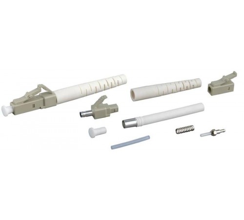 Разъем клеевой LC-MM-3 LC, MM(для многомодового кабеля), 3 мм, (белый)  34121  Hyperline