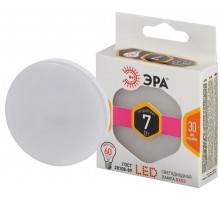 Лампа светодиодная LED 7Вт GX53 220В 2700К smd GX таблетка (плоский цилиндр)  Б0003292  ЭРА