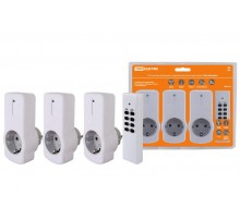 Комплект для беспроводного управления розетками ПУ3-Р1.3 (3 приемника) "Уютный дом"  SQ1508-0205  TDM