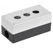 Корпус постов КП103-Р для кнопок 3 места белый  BKP10-3-K01-R  IEK