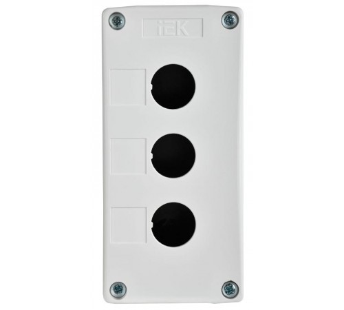 Корпус постов КП103-Р для кнопок 3 места белый  BKP10-3-K01-R  IEK