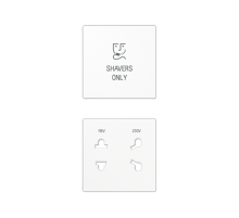 Kрышка для электрической розетки для бритв арт.: SO7522EINS; термопласт; белый  SOA7522BFWWPL  Jung