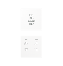Kрышка для электрической розетки для бритв арт.: SO7522EINS; термопласт; белый  SOA7522BFWWPL  Jung