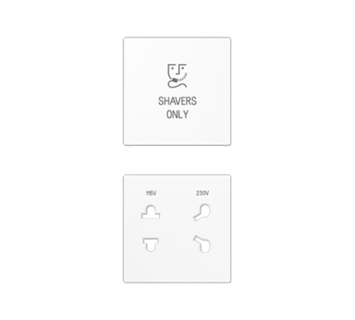 Kрышка для электрической розетки для бритв арт.: SO7522EINS; термопласт; белый  SOA7522BFWWPL  Jung