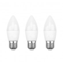 Лампа светодиодная Свеча CN 9.5 Вт E27 903 Лм 6500 K холодный свет (3 шт./уп.)  604-204-3  Rexant