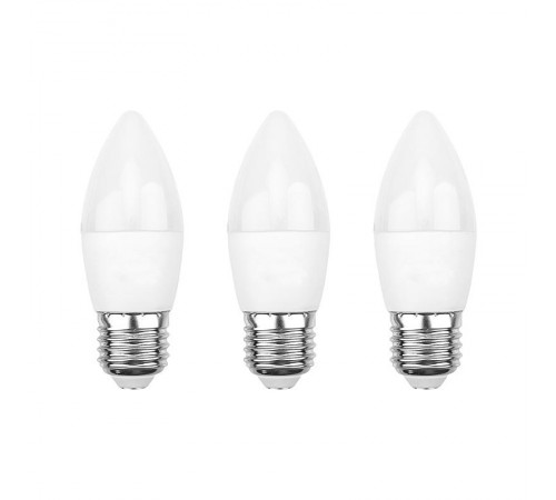 Лампа светодиодная Свеча CN 9.5 Вт E27 903 Лм 6500 K холодный свет (3 шт./уп.)  604-204-3  Rexant