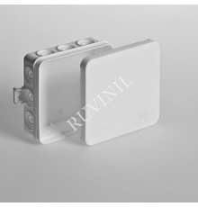 Коробка распределительная для о/п 100х100х35мм (белая)  67095Б  Рувинил