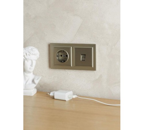 BRITE Рамка 2-ая IP44 РУ-2-БрШ-44 шампань  BR-M22-44-K37  IEK