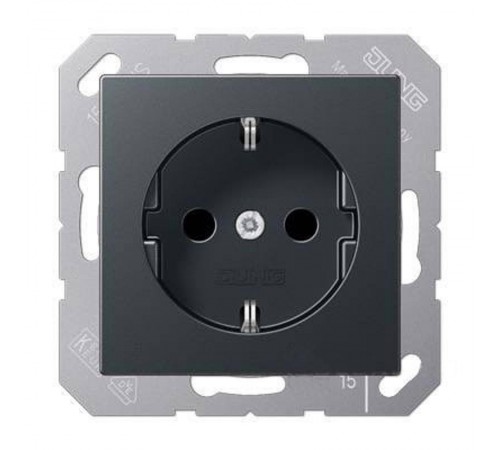 Розетка SCHUKO®; термопласт; антрацит  EP1420AN  Jung