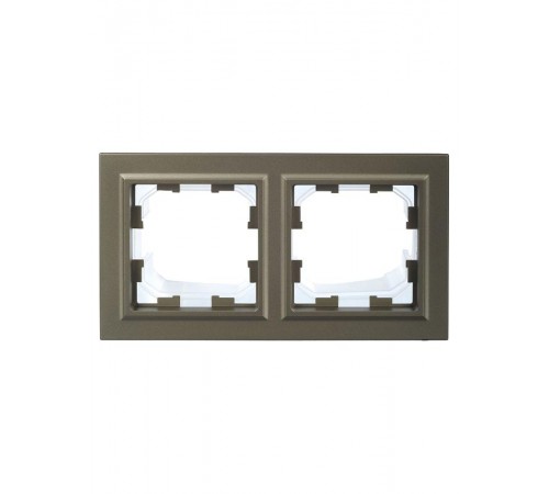 BRITE Рамка 2-ая IP44 РУ-2-БрШ-44 шампань  BR-M22-44-K37  IEK