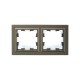 BRITE Рамка 2-ая IP44 РУ-2-БрШ-44 шампань  BR-M22-44-K37  IEK