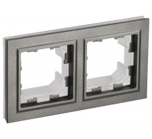 BRITE Рамка 2-ая IP44 РУ-2-БрШ-44 шампань  BR-M22-44-K37  IEK