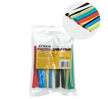 Набор термоусадочных трубок 6,0/3,0, длина 10 см., усадка 2:1, мультиколор (21шт в уп) HST-630-10M  39712  STEKKER