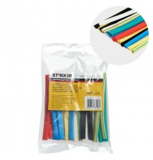 Набор термоусадочных трубок 6,0/3,0, длина 10 см., усадка 2:1, мультиколор (21шт в уп) HST-630-10M  39712  STEKKER