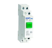 Кнопка модульная NP9-10/1 без подсветки, 1НО, зеленая (R)  584052  CHINT