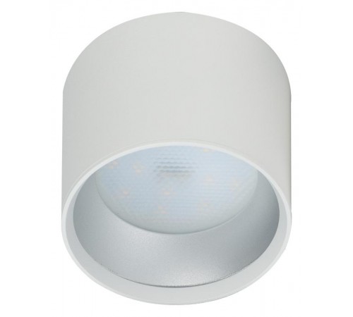 Светильник накладной подсветка OL8 GX53 WH/SL под лампу Gx53, алюминий, цвет белый+серебро (40/800)  Б0048537  ЭРА