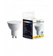 Лампа светодиодная диммируемая, (9W) 230V GU10 2700K MR16, LB-561  51061  FERON